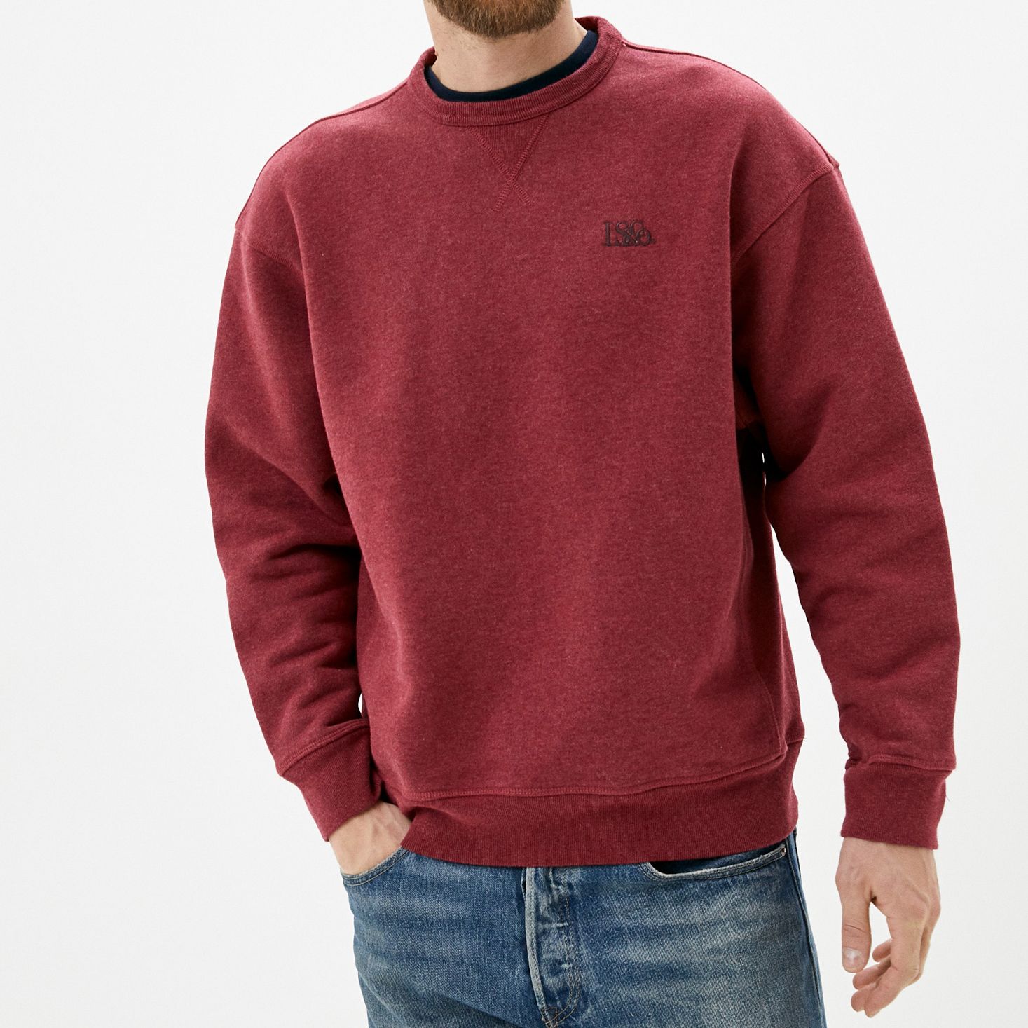 Levi's pulóver Biking Red bordó színben