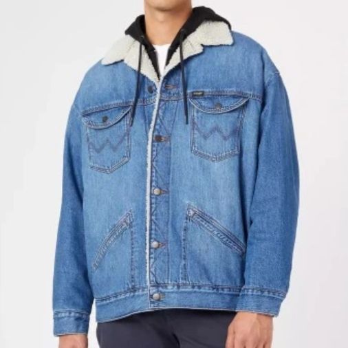 Wrangler Antifit bélelt farmerdzseki középkék
