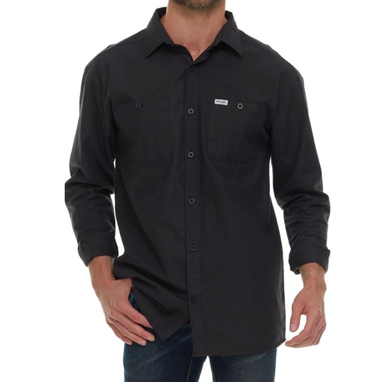 Wrangler gombos chambray ing fekete színben