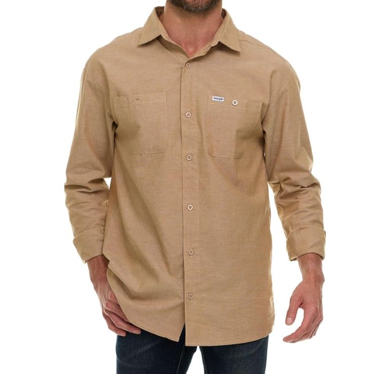 Wrangler gombos chambray ing Elmwood színben