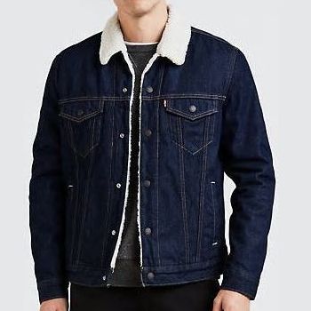 Levi’s Premium bélelt farmerdzseki Rockridge sötétkék színben
